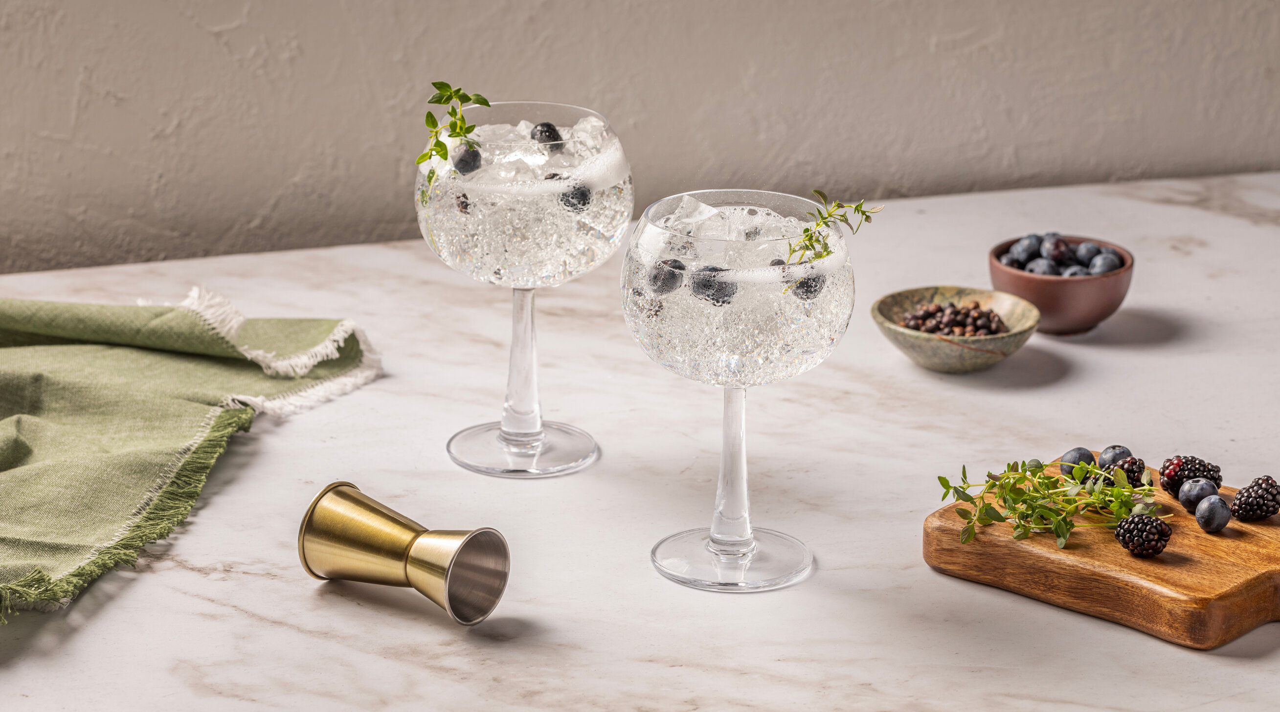 Image of Two Blueberry Cocktails