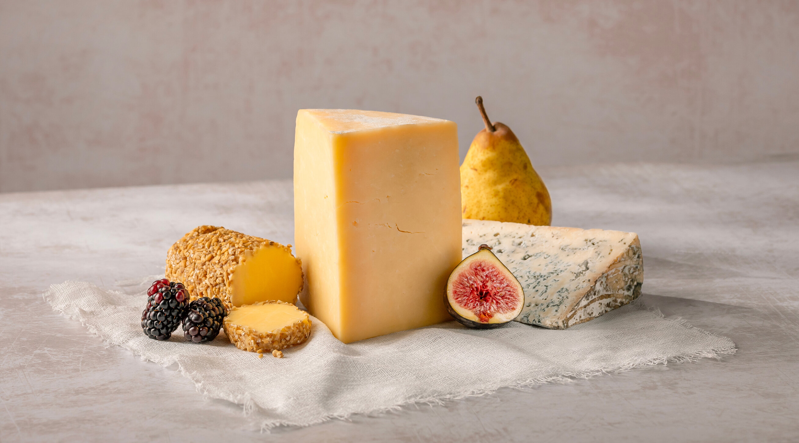 Image of a selection of cheeses