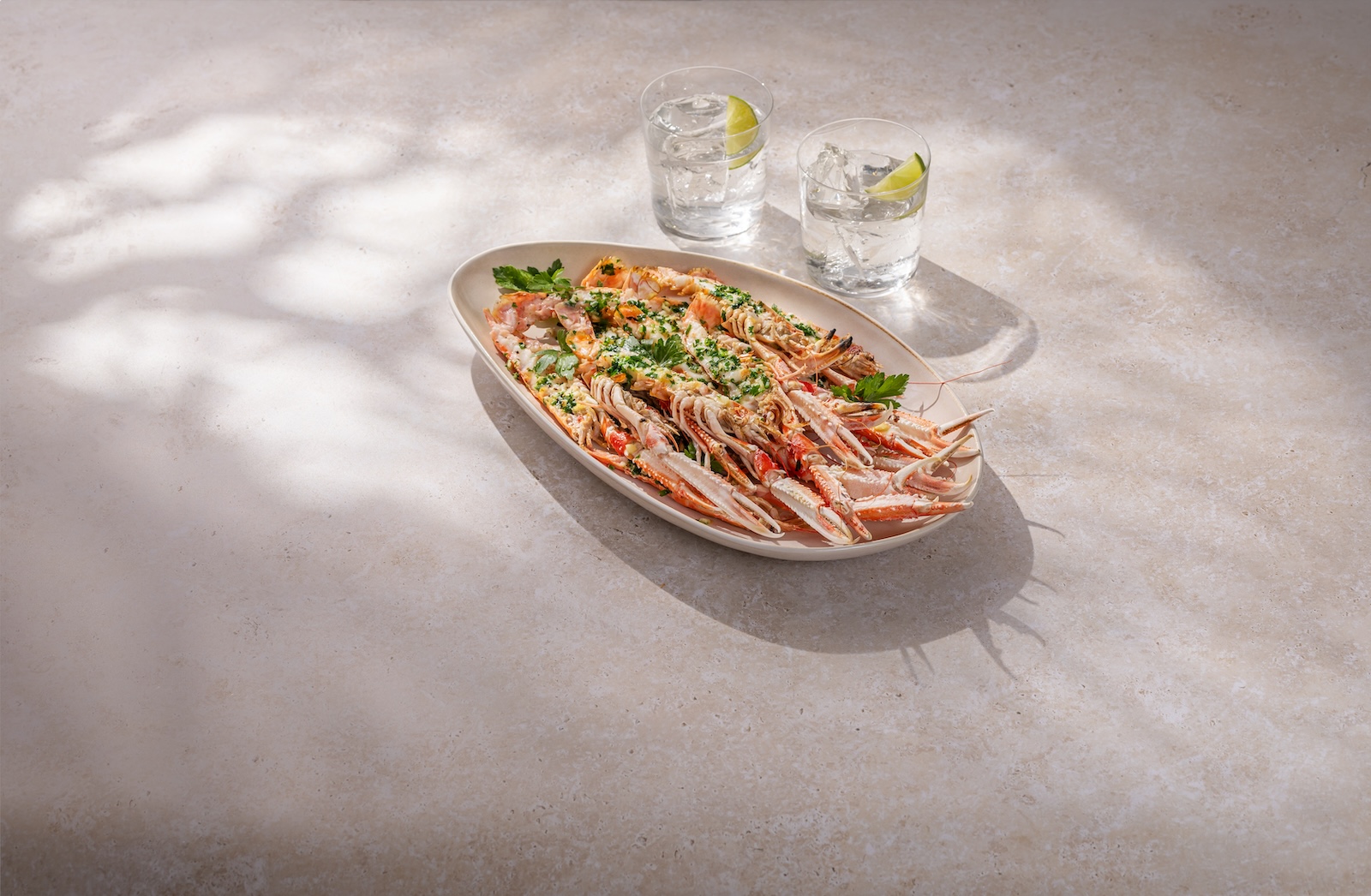 grilled langos lemons